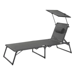 LIVARNO® Aluminium-Sonnenliege Houston, grau - B-Ware