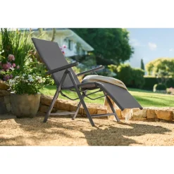 LIVARNO® Alu-Relaxsessel »Houston«, anthrazit - B-Ware