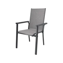 LIVARNO® Alu-Stapelsessel »Houston« hellgrau-meliert - B-Ware sehr gut