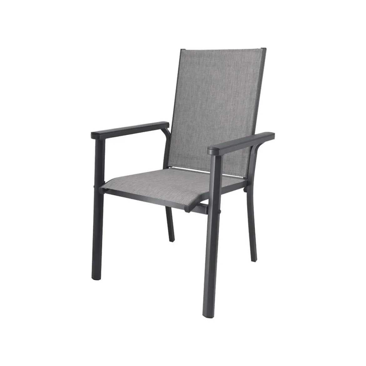 LIVARNO® Alu-Stapelsessel »Houston« hellgrau-meliert - B-Ware sehr gut