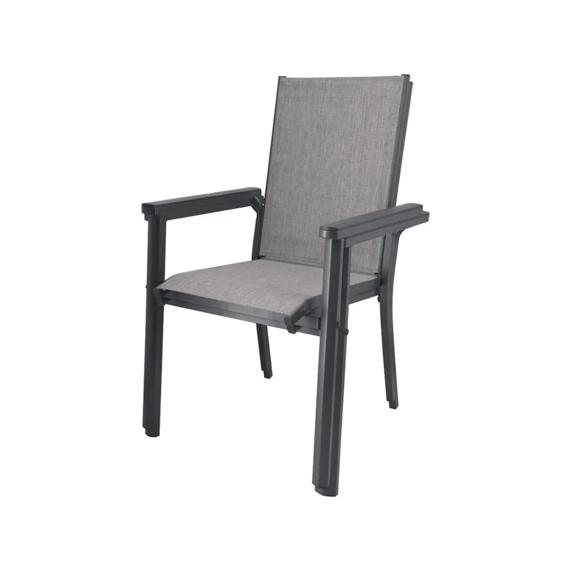 LIVARNO® Alu-Stapelsessel »Houston« hellgrau-meliert - B-Ware sehr gut