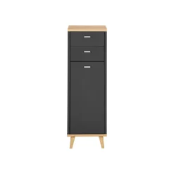 LIVARNO® Bad-Seitenschrank Corfu, anthrazit - B-Ware