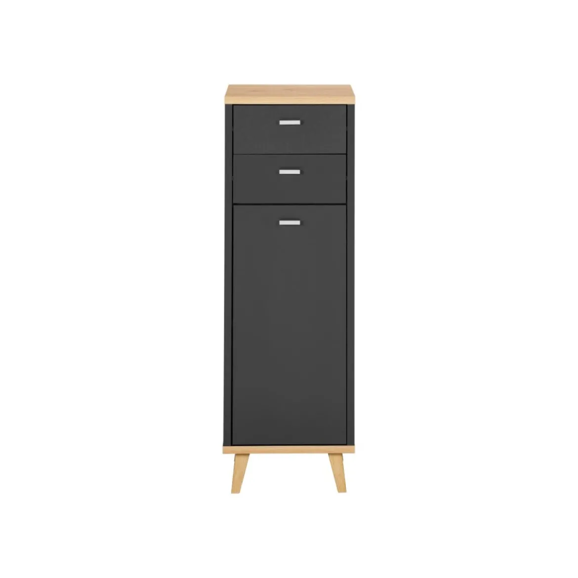 LIVARNO® Bad-Seitenschrank Corfu, anthrazit - B-Ware