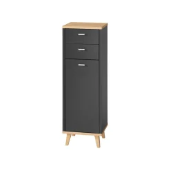 LIVARNO® Bad-Seitenschrank Corfu, anthrazit - B-Ware