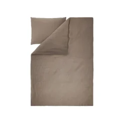 LIVARNO ® Bettwäsche Musselin, 140 x 200 cm, braun - B-Ware neuwertig