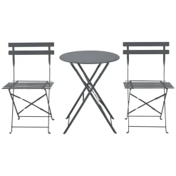 LIVARNO® Bistro-Set, 3-teilig (Anthrazit) - B-Ware sehr gut