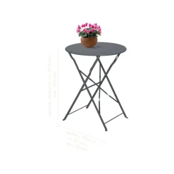 LIVARNO® Bistro-Set, 3-teilig (Anthrazit) - B-Ware sehr gut