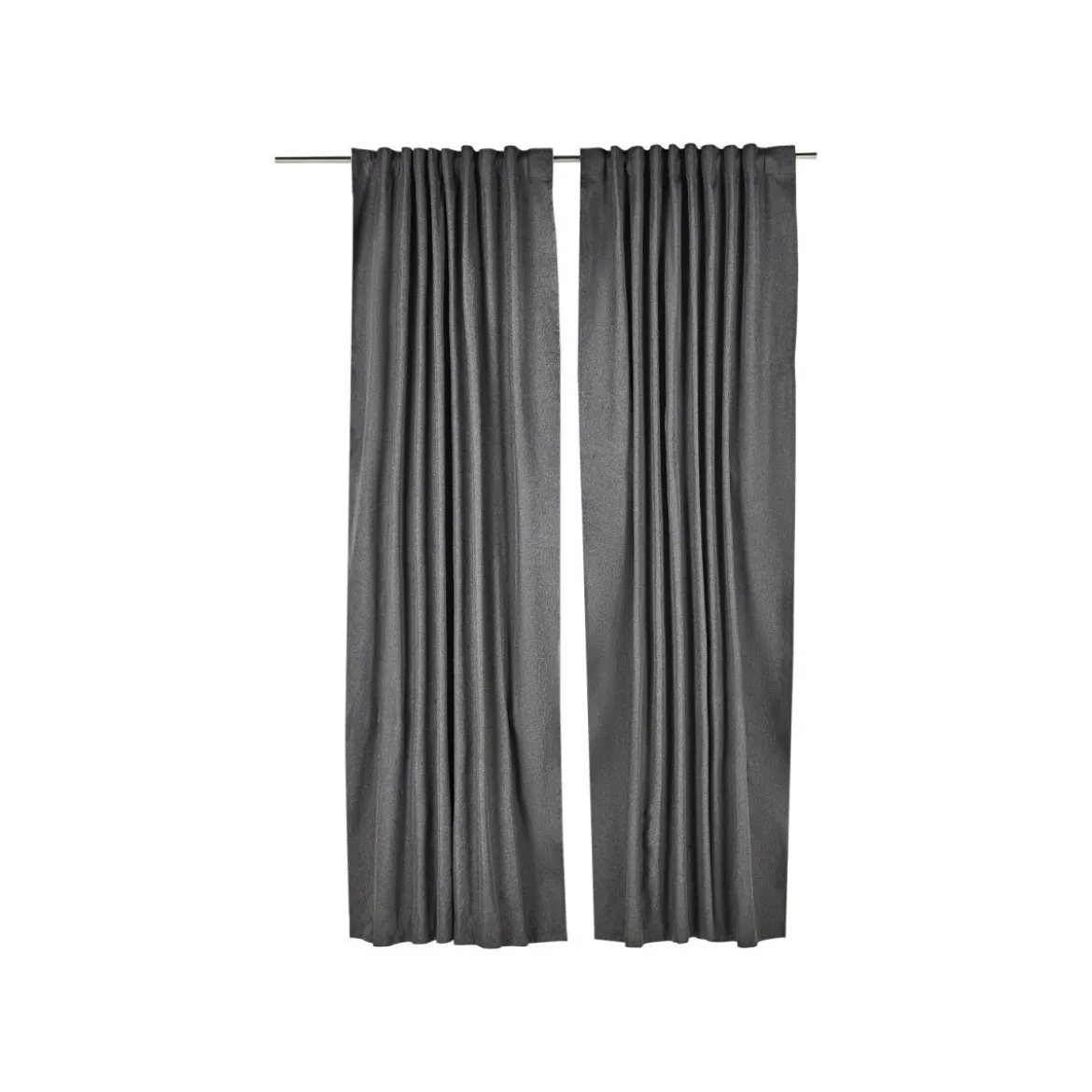 LIVARNO® Blackout-Vorhangschal-Set, 2-teilig (Grau) - B-Ware neuwertig