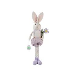 LIVARNO® Deko-Hase (Hase mit Blume flieder) - B-Ware neuwertig