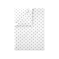 LIVARNO® Edel-Renforcé-Bettwäsche, 135 x 200 cm (Weiß/schwarz) - B-Ware neuwertig
