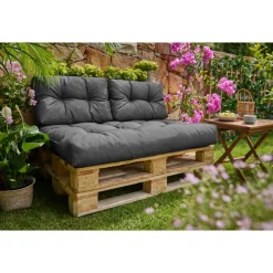 LIVARNO® Europaletten Sitz- und Rückenkissen, 3-teilig - B-Ware
