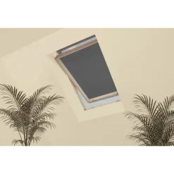 LIVARNO® Fenster-Sonnenschutz mit Klettband (Grau) - B-Ware neuwertig