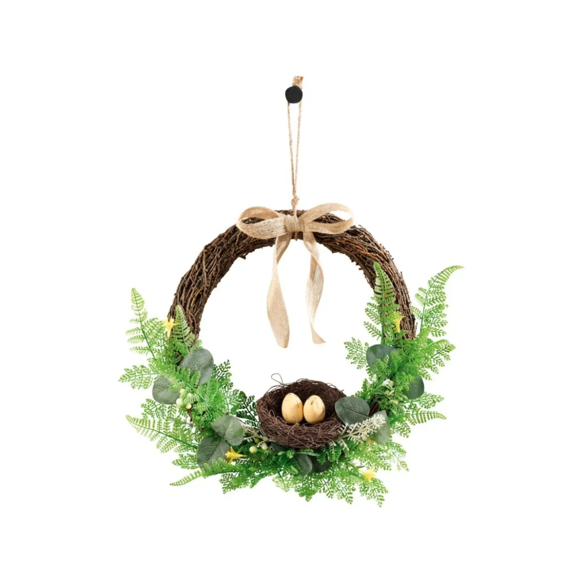 LIVARNO® Frühlingsdekoration Osterkranz, Schleife - B-Ware neuwertig