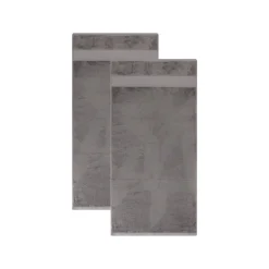 LIVARNO® Handtücher, 50 x 100 cm, 2 Stück, grau - B-Ware neuwertig
