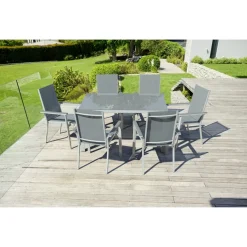 LIVARNO HOME Alu-Gartentisch »Houston« weiß, 140 x 92 x 74 cm - B-Ware