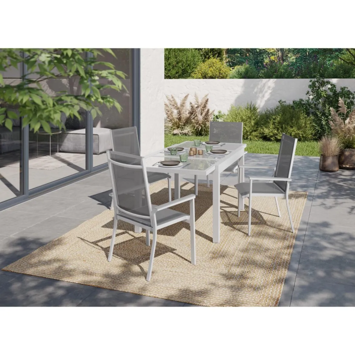 LIVARNO home Alu-Gartentisch »Houston«, 120-180 x 89 x 75 cm - B-Ware neuwertig