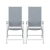 LIVARNO home Alu-Klappsessel Houston, 2er Set, weiß - B-Ware