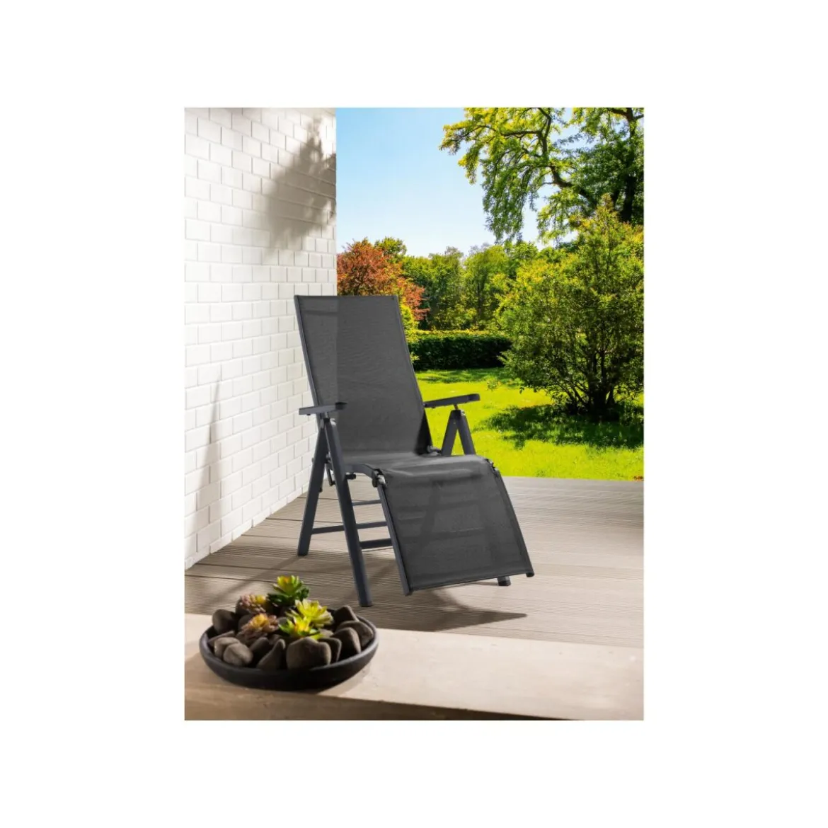 LIVARNO home Alu-Relaxsessel »Houston«, grau - B-Ware neuwertig