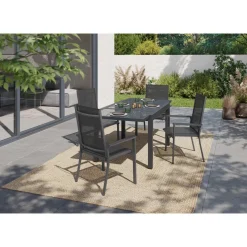 LIVARNO HOME Alu-Stapelsessel »Houston«, grau - B-Ware sehr gut
