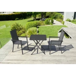 LIVARNO HOME Alu-Stapelsessel »Houston«, grau - B-Ware sehr gut
