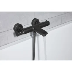 LIVARNO home Badezimmer-Armaturen, Wannenarmatur, schwarz - B-Ware neuwertig
