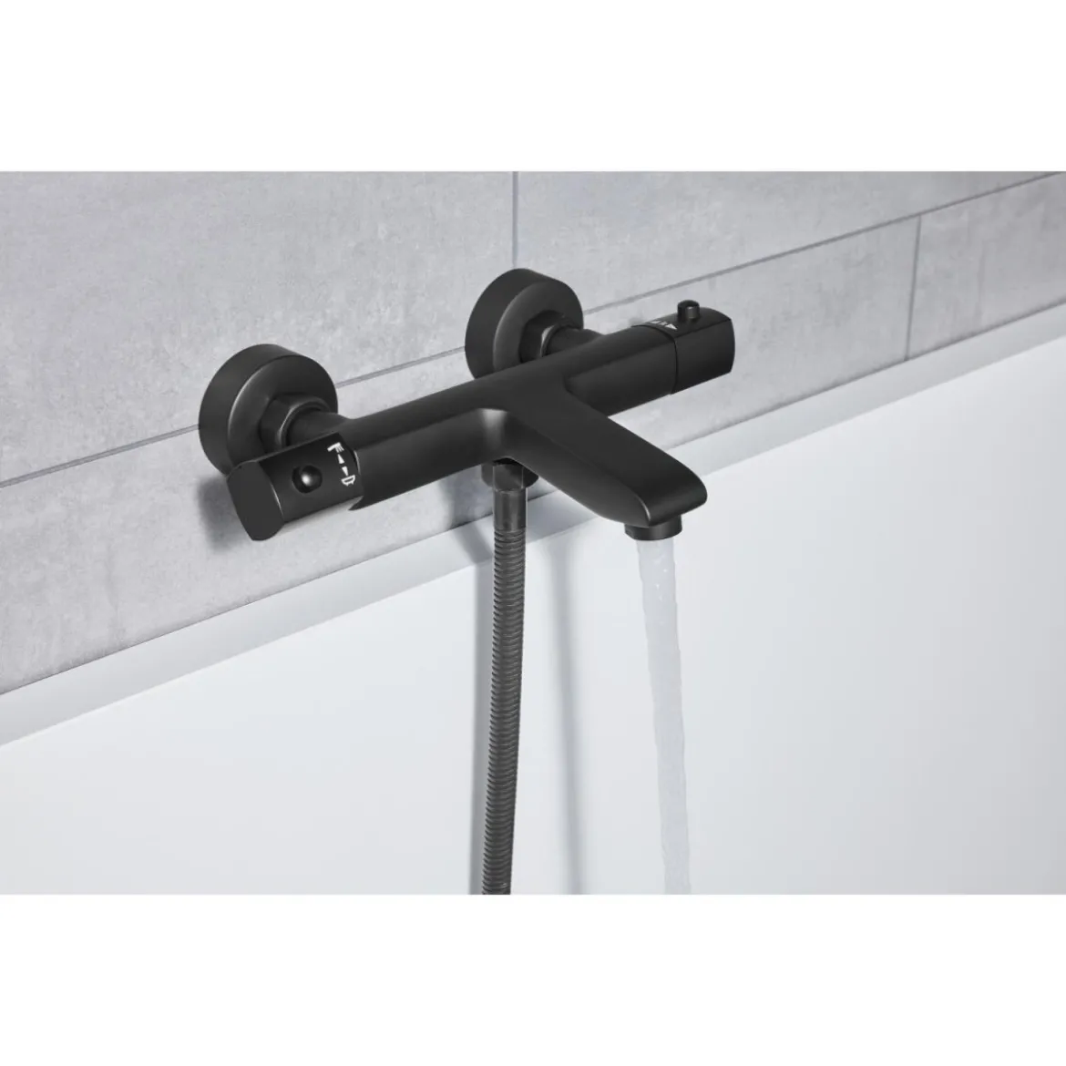 LIVARNO home Badezimmer-Armaturen, Wannenarmatur, schwarz - B-Ware neuwertig