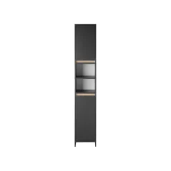 LIVARNO home Badezimmer-Hochschrank Oslo, anthrazit - B-Ware neuwertig