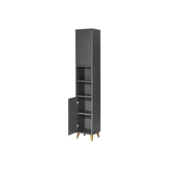 LIVARNO Home Bad-Hochschrank, Wellenoptik - B-Ware