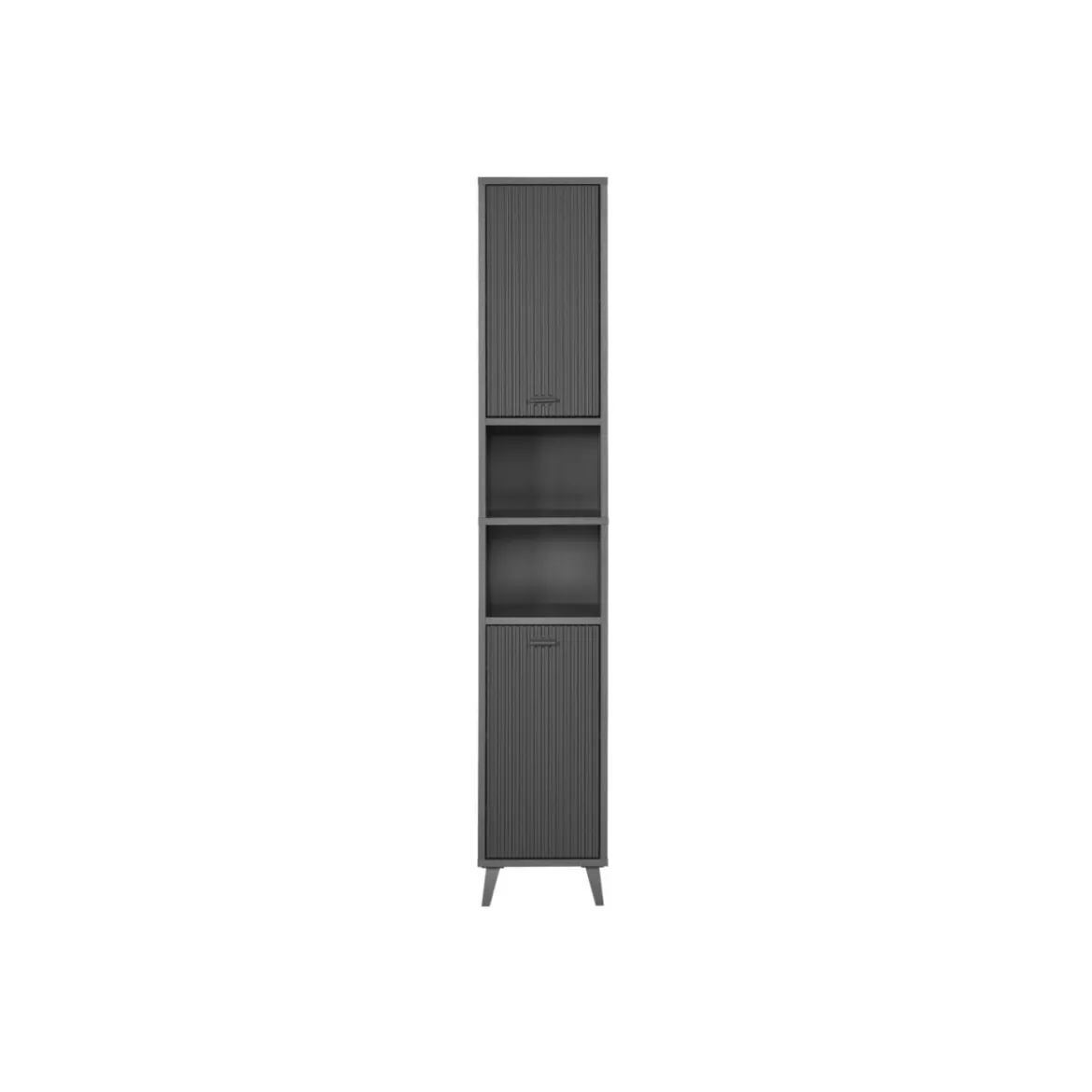 LIVARNO Home Bad-Hochschrank, Wellenoptik - B-Ware