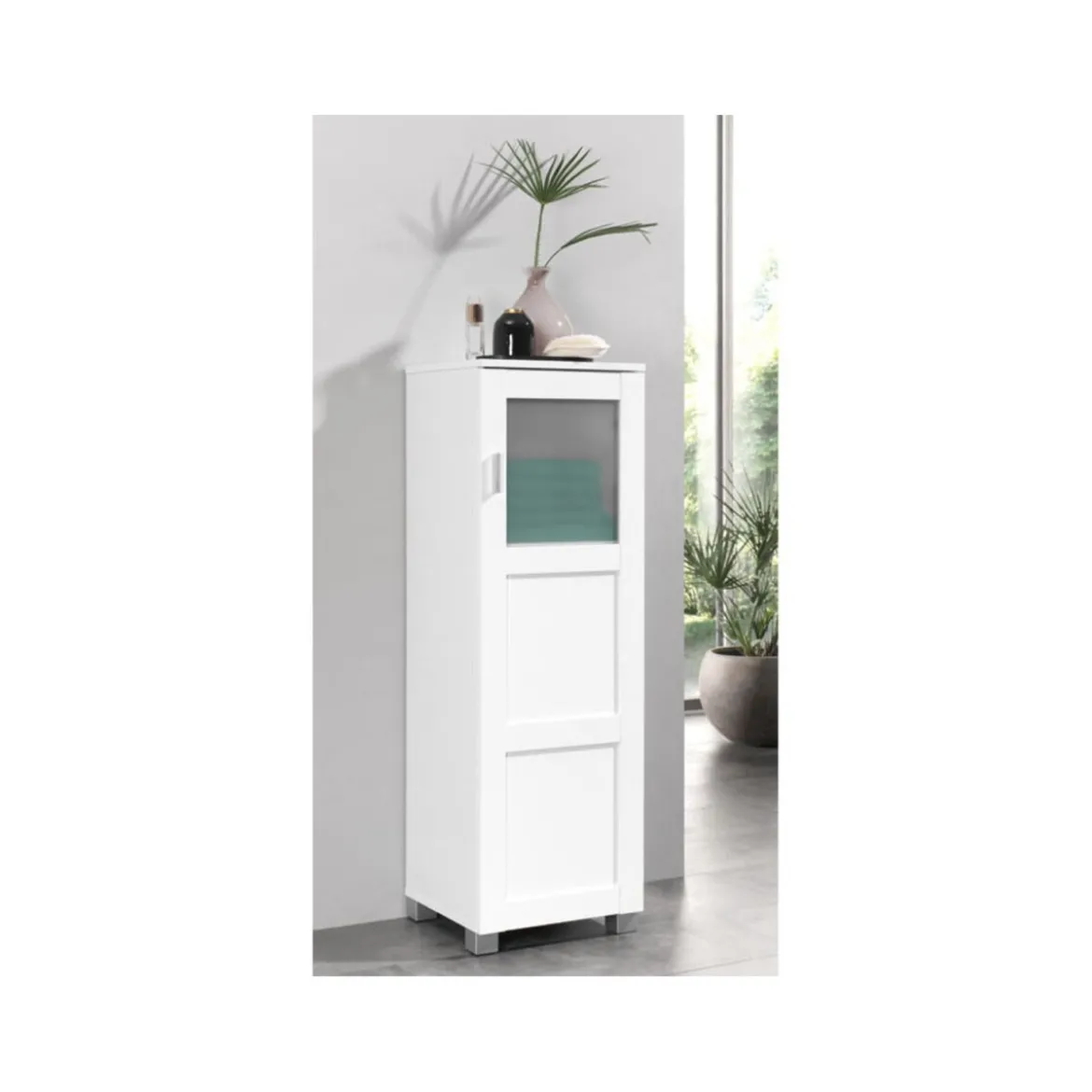 LIVARNO home Bad-Vitrine »Basel«, mit Sicherheitsglas - B-Ware Transportschaden
