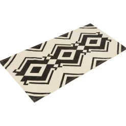LIVARNO HOME Baumwollteppich, 67 x 120 cm (schwarz/creme) - B-Ware sehr gut
