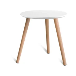 LIVARNO HOME Beistelltisch, Ø 40 cm (Weiß) - B-Ware sehr gut