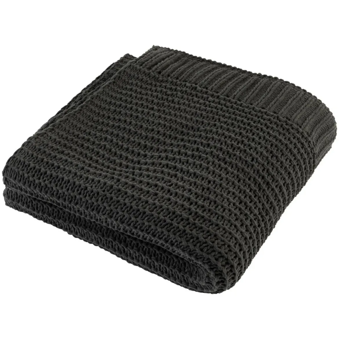 LIVARNO home Chenille-Kuscheldecke, 125 x 140 cm (Dunkelgrün) - B-Ware neuwertig