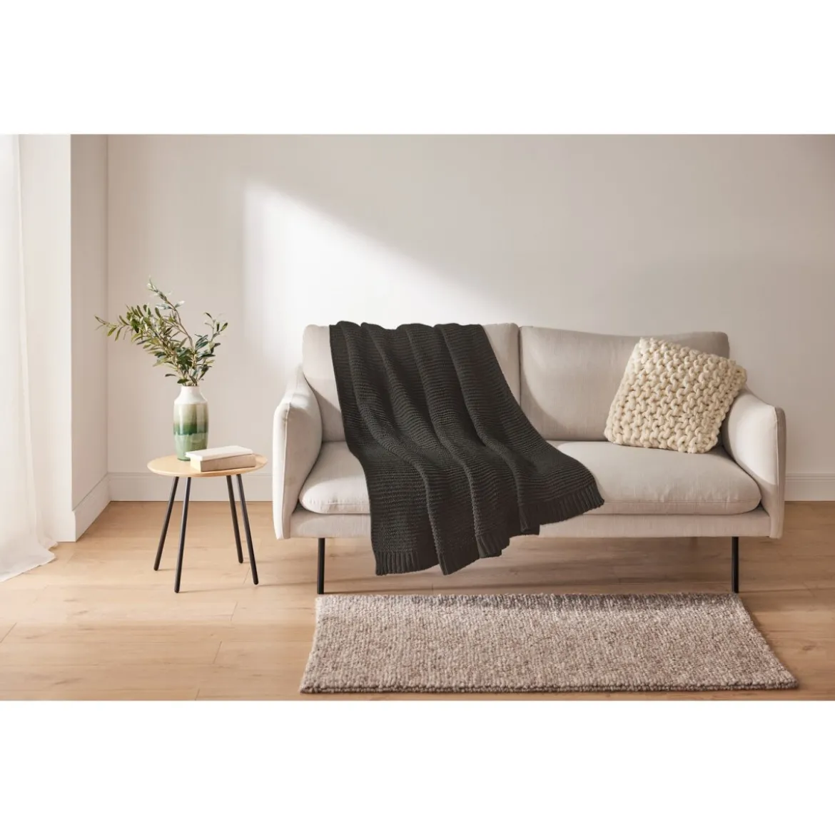 LIVARNO home Chenille-Kuscheldecke, 125 x 140 cm (Dunkelgrün) - B-Ware neuwertig