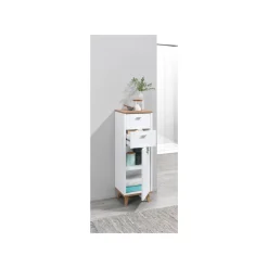 LIVARNO home »CORFU« Badezimmer-Seitenschrank, weiß - B-Ware sehr gut
