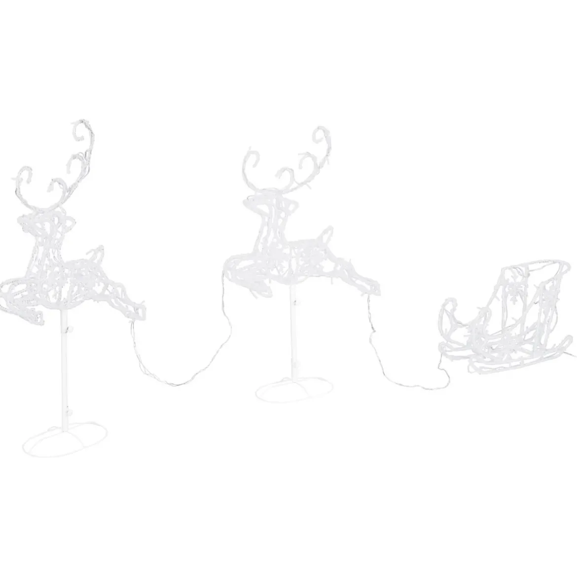 LIVARNO home 3D-Lichtfiguren, 3 tlg. mit 120 LEDs - B-Ware Transportschaden Kosmetisch
