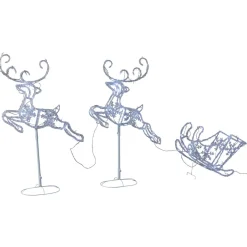 LIVARNO home 3D-Lichtfiguren, 3 tlg. mit 120 LEDs - B-Ware Transportschaden Kosmetisch