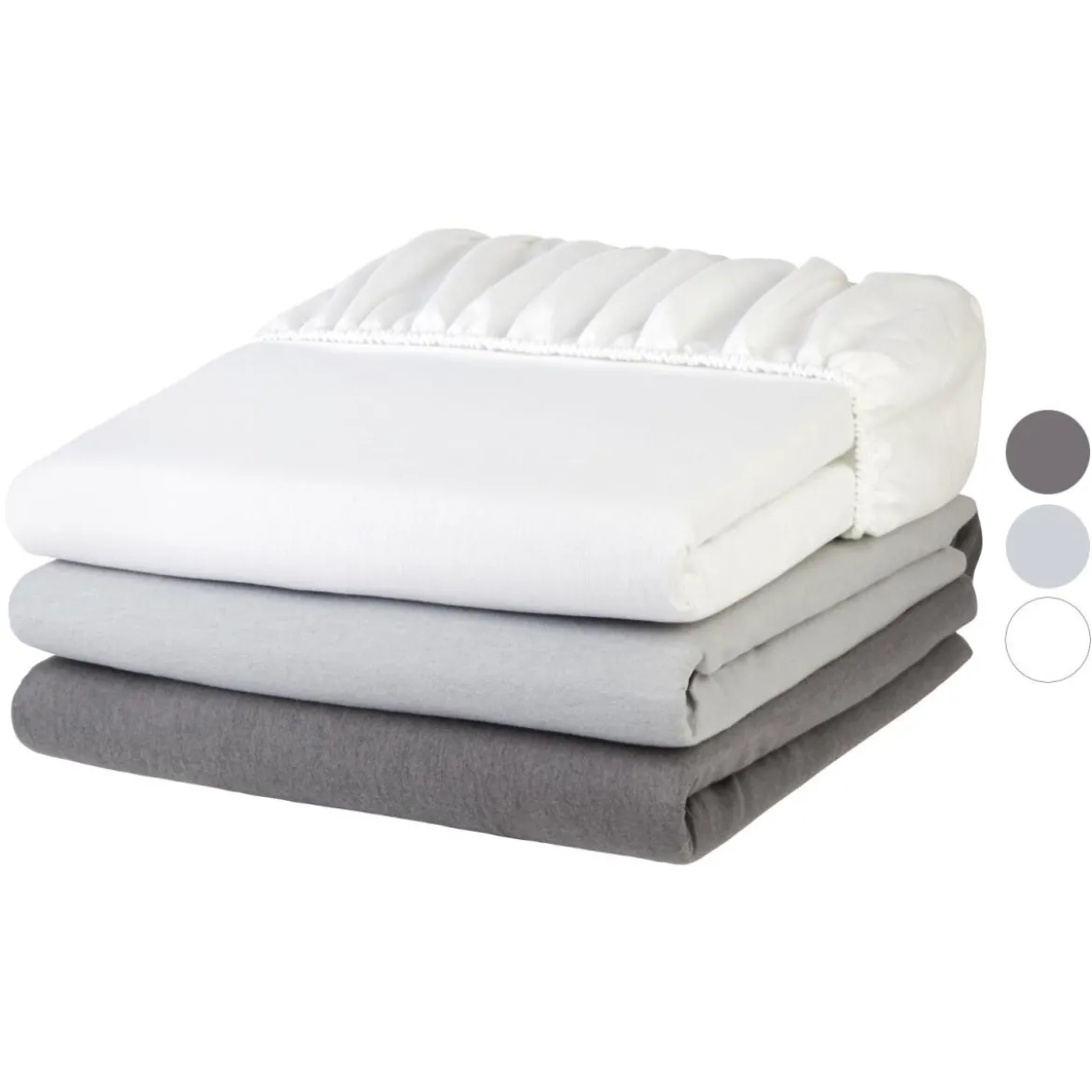 LIVARNO home Feinbiber-Spannbettlaken, 180-200 x 200 cm - B-Ware
