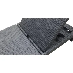 LIVARNO home Geflecht-Sonnenliege, mit Kissenauflage, anthrazit - B-Ware sonstiges