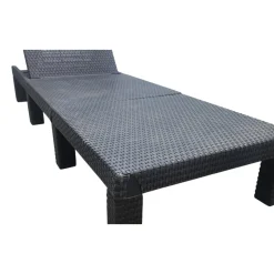 LIVARNO home Geflecht-Sonnenliege, mit Kissenauflage, anthrazit - B-Ware sonstiges