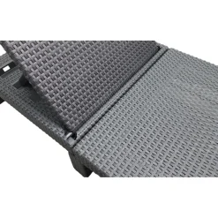 LIVARNO home Geflecht-Sonnenliege, mit Kissenauflage, anthrazit - B-Ware sonstiges