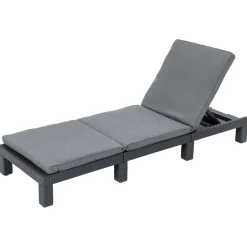 LIVARNO home Geflecht-Sonnenliege, mit Kissenauflage, anthrazit - B-Ware sonstiges