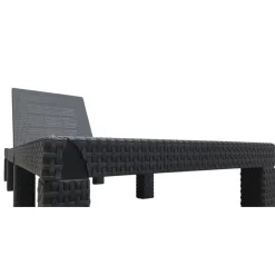 LIVARNO home Geflecht-Sonnenliege, mit Kissenauflage, anthrazit - B-Ware sonstiges