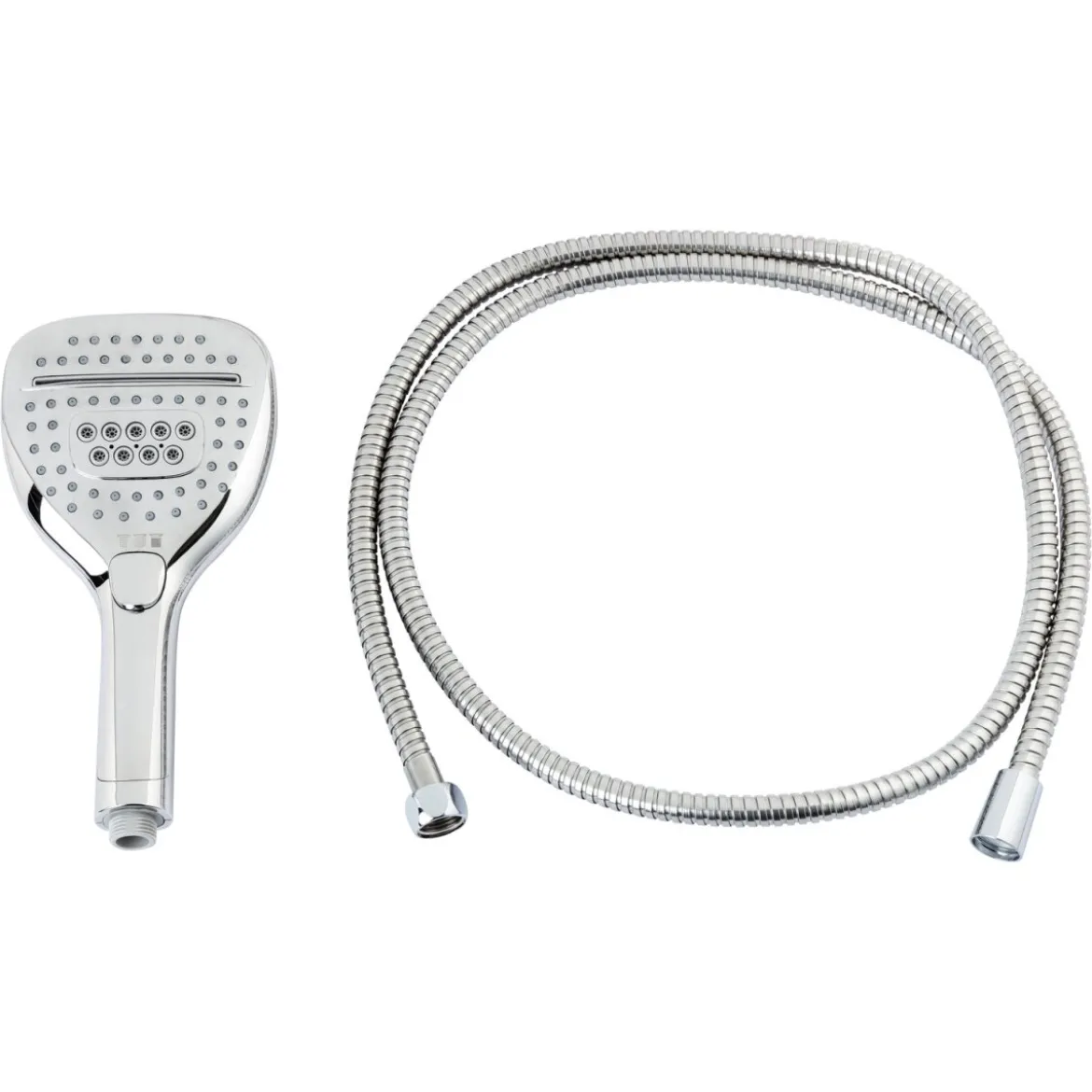 LIVARNO home Handbrause-Set, mit Wechselschalter, 3 Strahlarten, eckig - B-Ware Transportschaden Kosmetisch