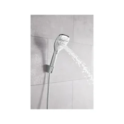 LIVARNO home Handbrause-Set, mit Wechselschalter, 3 Strahlarten, eckig - B-Ware Transportschaden Kosmetisch