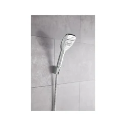 LIVARNO home Handbrause-Set, mit Wechselschalter, 3 Strahlarten, eckig - B-Ware Transportschaden Kosmetisch
