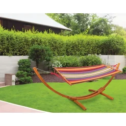 LIVARNO HOME Hängematte mit Holzgestell - B-Ware neuwertig