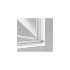 LIVARNO home Insektenschutzfenster, magnetisch, 110 x 130 cm, anthrazit - B-Ware sehr gut