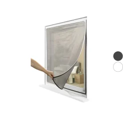 LIVARNO home Insektenschutzfenster, magnetisch, 110 x 130 cm mit Blend- und Sonnenschutz - B-Ware