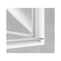 LIVARNO home Insektenschutzfenster, magnetisch, 110 x 130 cm, weiß - B-Ware neuwertig